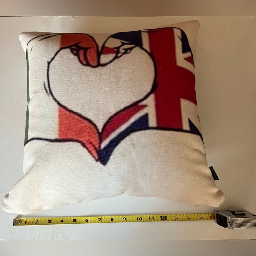 Society6 Italy 🇮🇹 ❤️ 🇬🇧 United Kingdom throw pillow decor